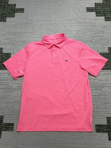 Vineyard Vines Polo Shirt Mens Medium Pink Golf