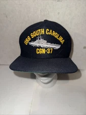 USS SOUTH CAROLINA CGN-37 CAP-10 Brand Hat Made In USA