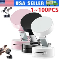 360 Vacuum Strong Magnetic Phone Holder Suction Cup Car Stand Foldable Mount lot