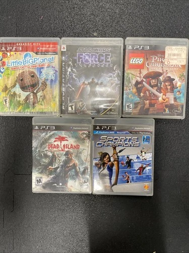Sony PlayStation 3 Game Bundle! Untested, Sold As Is, Lego, Star Wars, All CIB