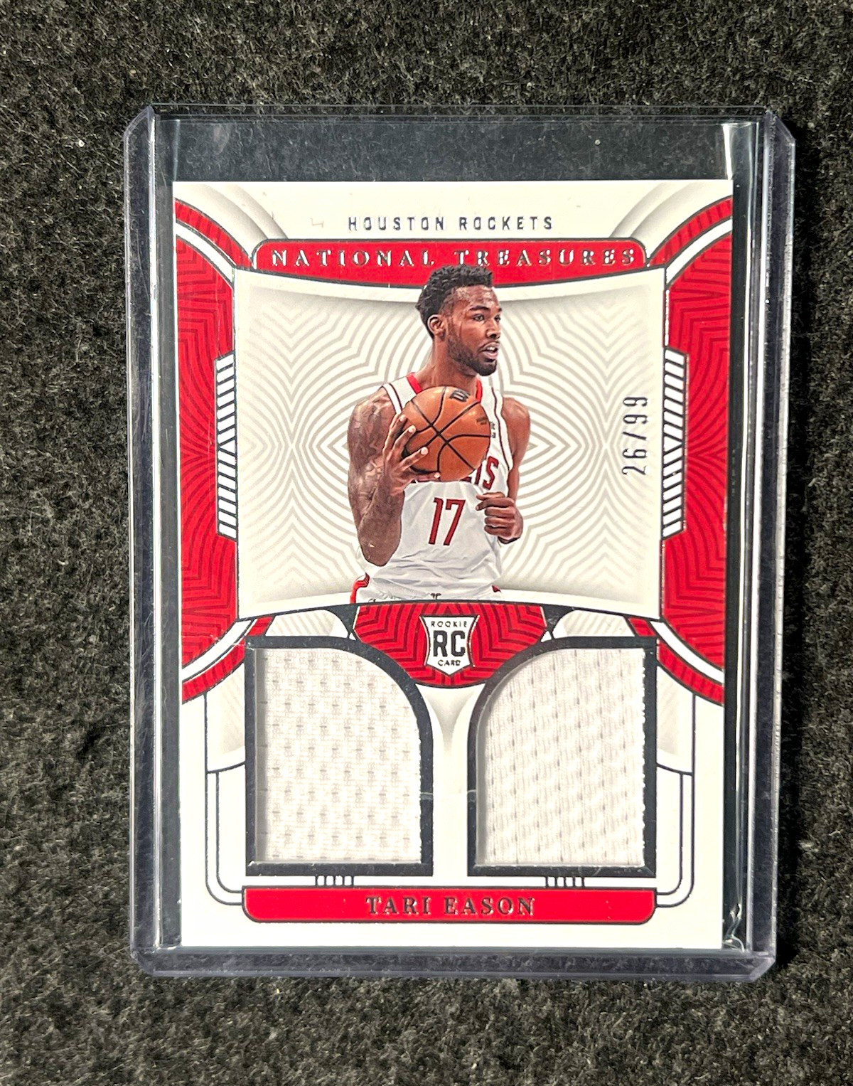 Panini 2022-23 National Treasures Tari Eason Rookie Dual Materials RC MEM /99