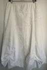VTG NOBLU White Midi Skirt L Adjustable Drawstring Bubble Hem Y2K Whimsigoth