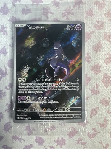 Pokémon: 151 MEWTWO Full Art Holo Black Star PROMO SVP052 SEALED English - Picture 1 of 10