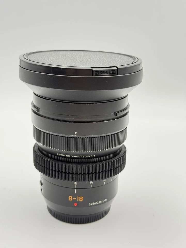 Lente de cámara profesional Panasonic LUMIX de 8-18 mm como nueva G LEICA DG VARIO-ELMAR Foto 3 de 4