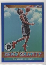 2019-20 Panini NBA Hoops Premium Stock Zero Gravity Blue Prizm De'Aaron Fox 02vv