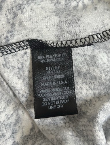 Pixie Lane Mädchen einfach weich Schlangenmuster lang SLV Rüschen Skaterkleid 9-10 NEU - Bild 4 von 5