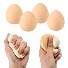 5 Pack Egg Squeeze Fidget Toys Novelty Stress Relief Prank