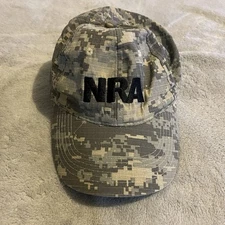 NRA Cap Men One Size Hat Camo Army Snapback Adjustable Hunting Outdoors Workwear