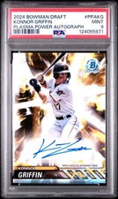 2024 Bowman Draft Chrome Konnor Griffin Plasma Power Auto #d/99 PSA 9 Pirates