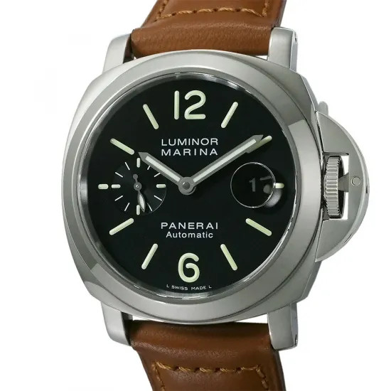 Panerai Luminor PAM00104 44mm Stainless Steel Black Wristwatch #SU3537