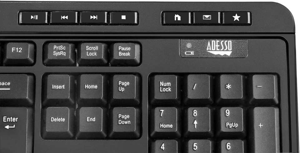 Adesso WKB-1320CB-UK Antimicrobial Wireless Desktop Keyboard and Mouse Combo for - Image 2 of 4