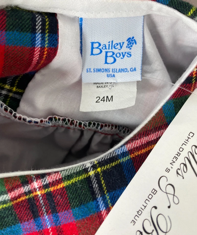 Vestido Flotador Bailey Boys Rojo Gales Tartán Franela Cuadros Nuevo con Etiquetas Niñas 24 Les Navidad Foto 4 de 4