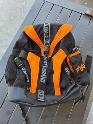 Senate Skate Brand Rare Vintage Rollerblade Backpack Baltimore Orioles Orange