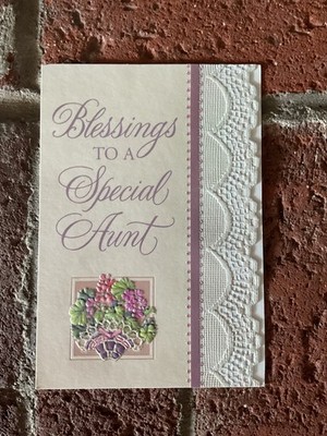 Religious BIRTHDAY BLESSINGS FOR A SPECIAL AUNT Card by DaySpring + Envelope