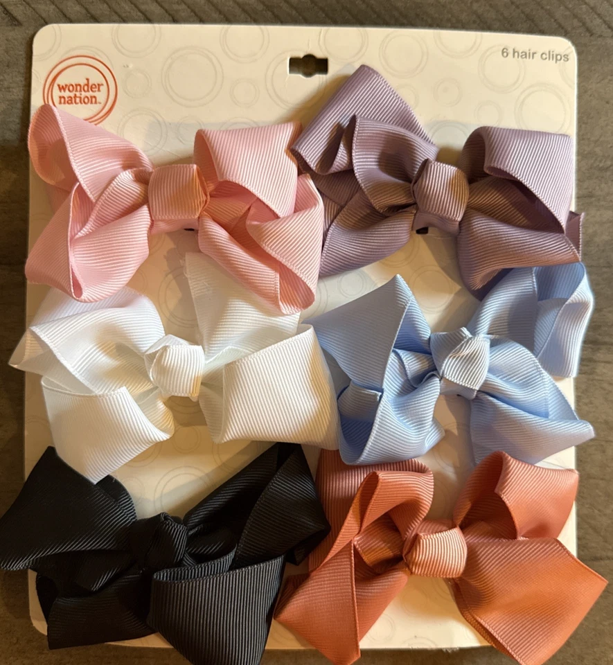 Wonder Nation 3+ envolturas para la cabeza y pinzas para el cabello para niñas LOTE DE 20 NUEVO Foto 2 de 4