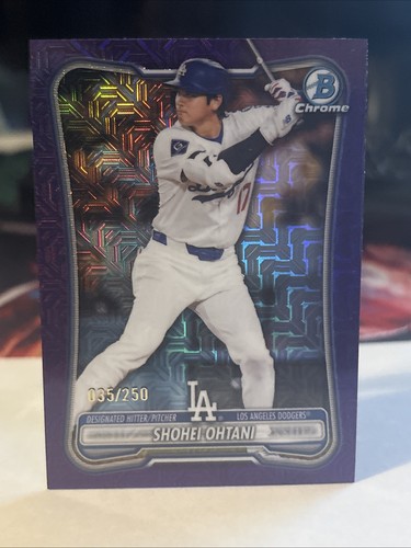 2026 Bowman Shohei Ohtani #d 242/250 Chrome Purple Mojo Refractor Dodgers MVP