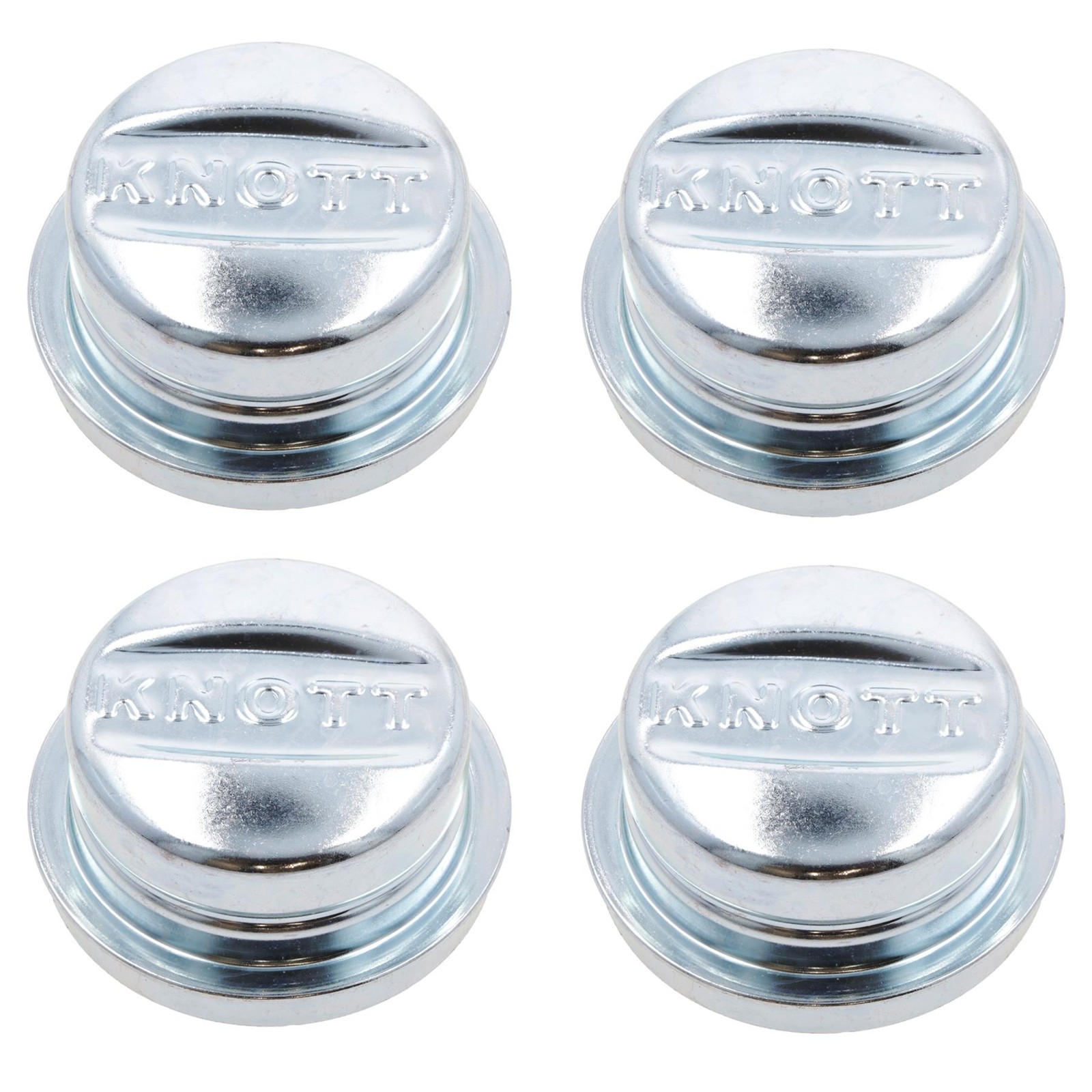 4 PACK 64mm Knott Dust Cap Wheel Hub Trailer Caravan Bearing Grease