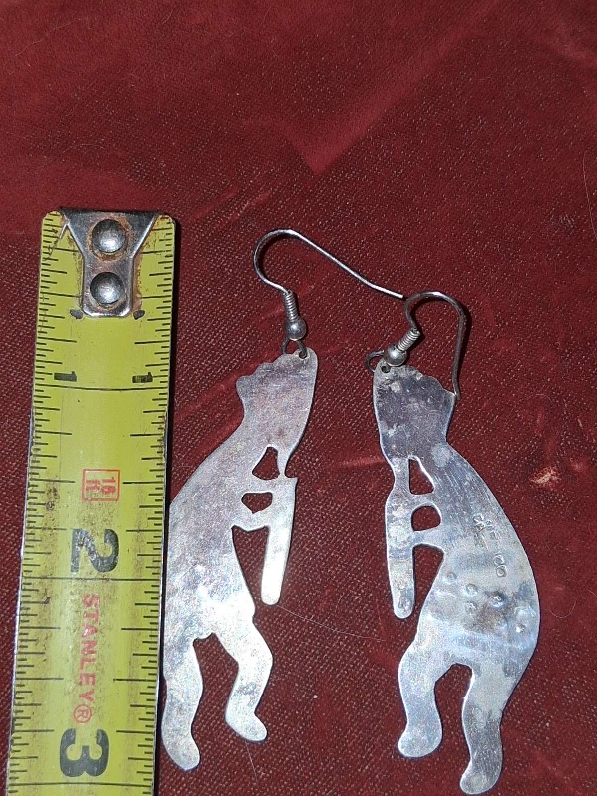 STERLING SILVER AUTHENTIC NATIVE DANGLE KOKAPELLI… - image 5