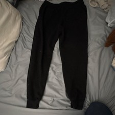C81 essentials Mens Black Fleece Sweatpants L...