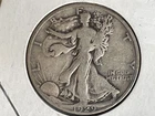 1929D Walking Liberty 90% Silver Half Dollar Circulated Good+ #56.