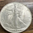1942 BU63 Walking Liberty Silver Half Dollar 50C Actual Coin Below Value Price