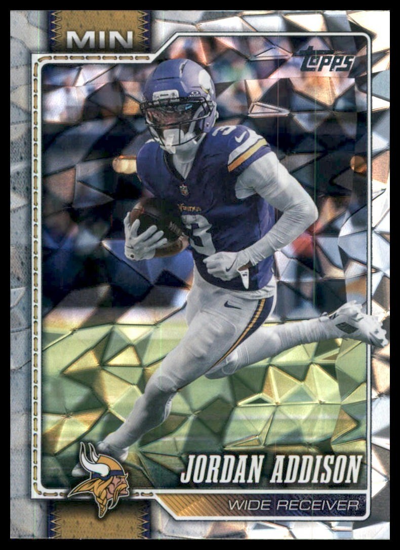 2026 Topps Flagship Jordan Addison Diamante Foil #132