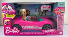 Barbie Hot Wheels Convertible Car Remote Control RC  2 Barbie Dolls