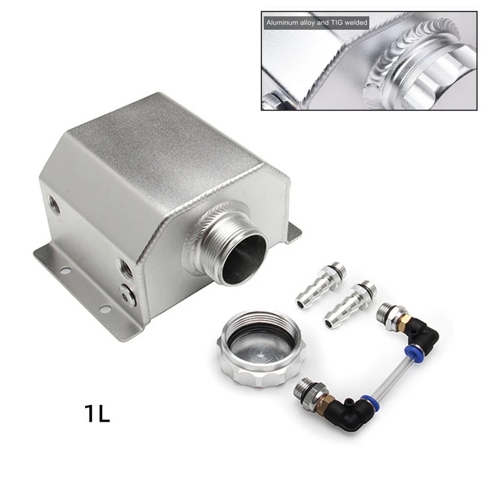1L Coolant Overflow Reservoir Tank Catch Can Radiator Reservoir Breathable Can Foto 2 de 4