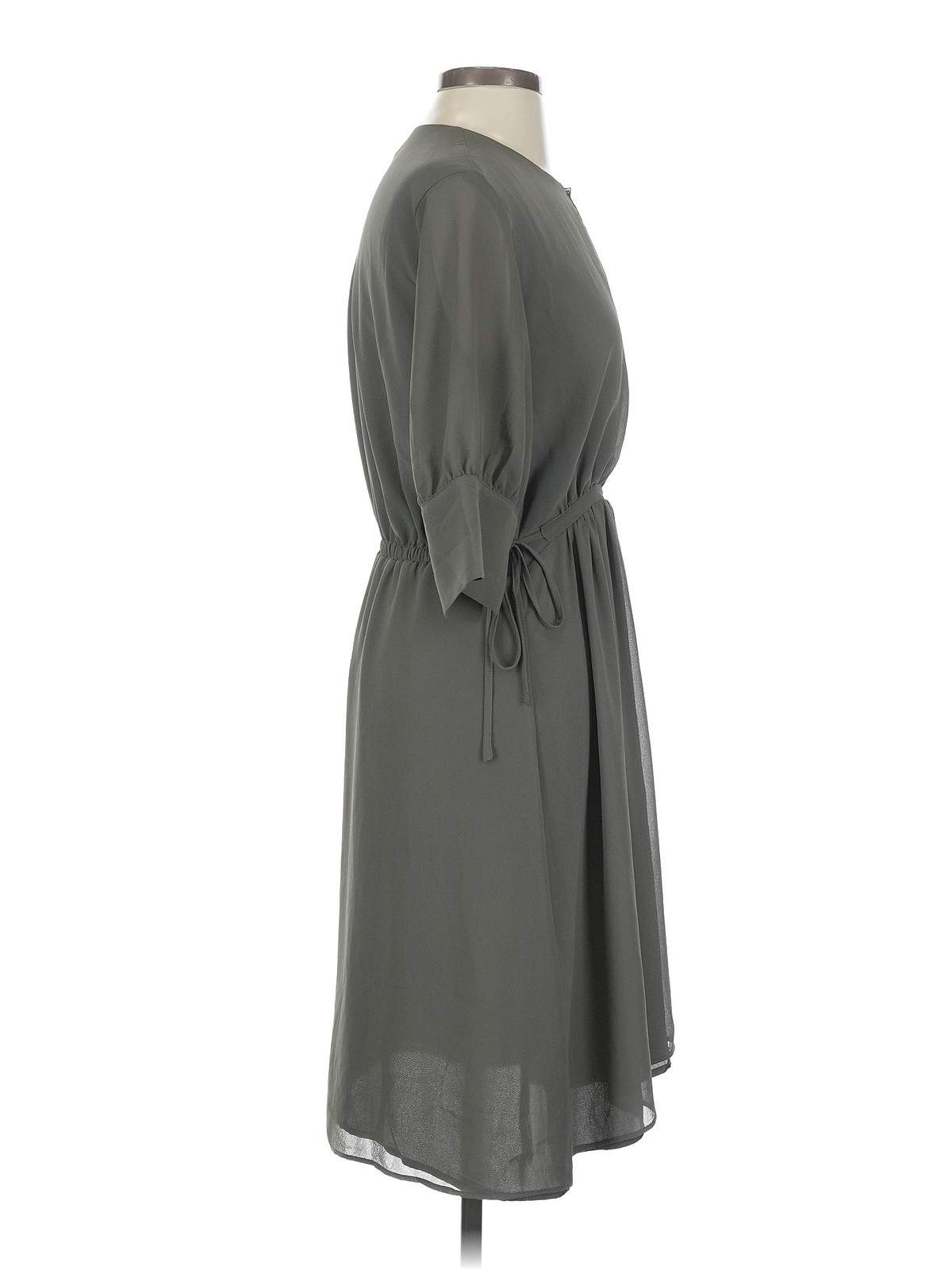 H&M Women Gray Casual Dress XS thumbnail 3