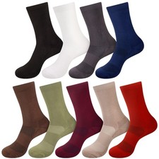 BambooMN Unisex Athletic Supported Rayon from Bamboo Crew Socks - 4 Pairs