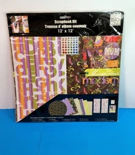 ME & MY BIG IDEAS 12x12 PAPER "MEREDITH" KIT RHINESTONES STICKERS CHIPBOARD 