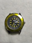 Vintage Seiko Yellow Automatic Submariner Divers Watch