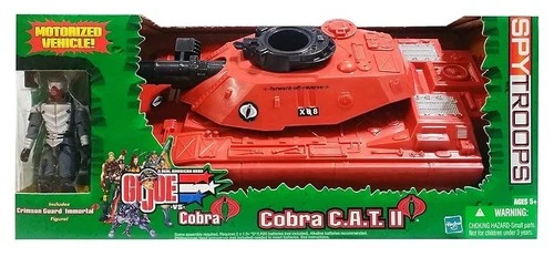 GI Joe Cobra C.A.T. II Motorized Tank W/ Crimson Guard Immortal 🏭 Sealed