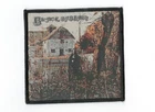 BLACK SABBATH, SEW ON BLACK BORDER WOVEN PATCH
