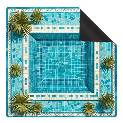 Silent Diatomite Rubber Mahjong Table Pad Water Absorbent Anti-Slip Table Cover