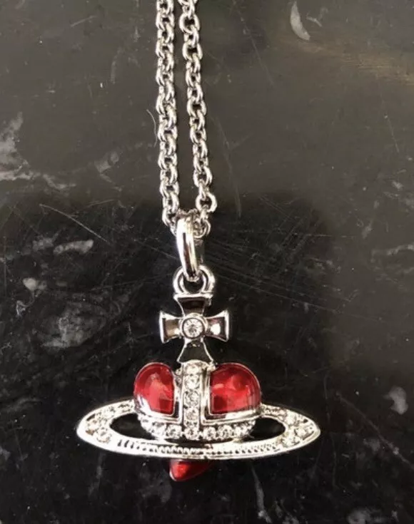 Vivienne Westwood Red Heart Orb Necklace eBay