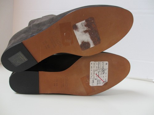 Stilvolle rauchgraue Damen-Lederstiefel/-schuhe Vince mit Keilabsatz Größe 41,5 (10 M) 495 $! - Bild 10 von 12