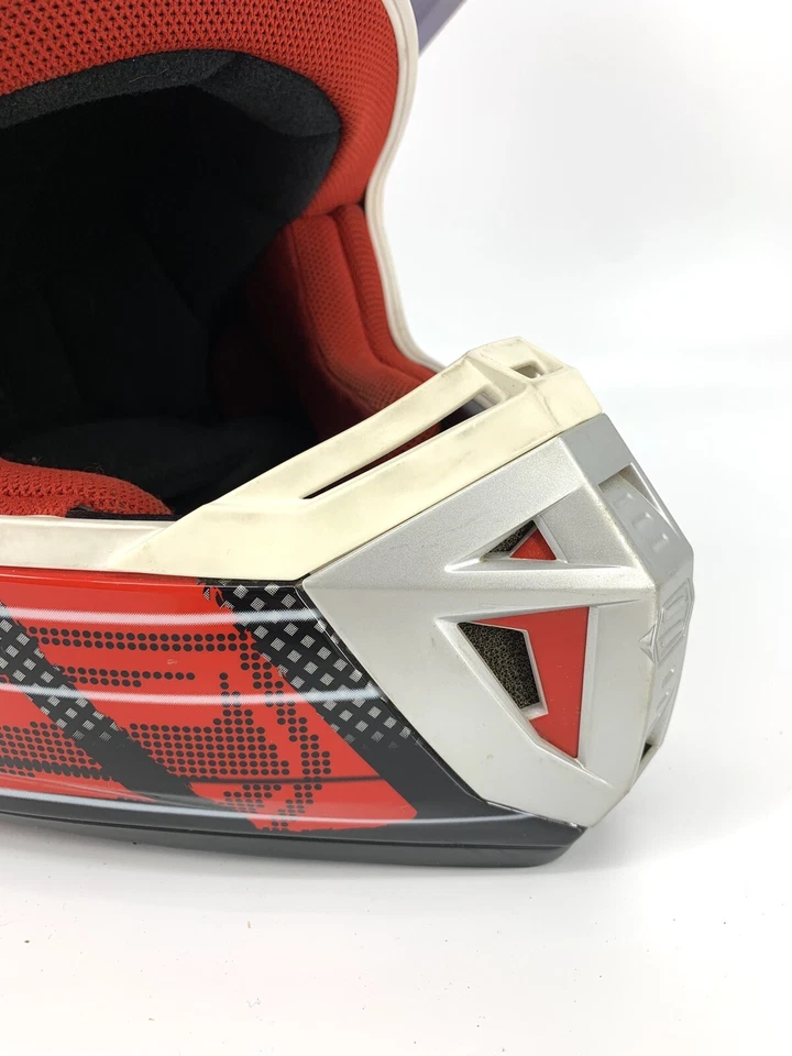 Capacete SHIFT Agent masculino pequeno bicicleta suja off road MotoX vermelho branco azul  - Imagem 2 de 4