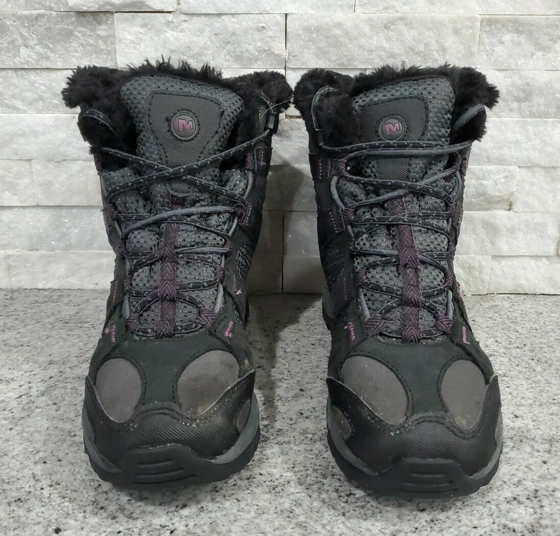 Merrell Air Cushioned Waterproof Black & Purple High… Gem