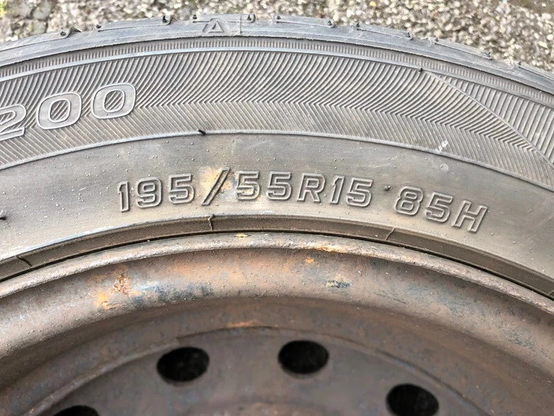 1xkomplette Reserverad Ersatzrad+Felge 195/55R15 85H für Peugeot 206,306,Citroen - Bild 3 von 4