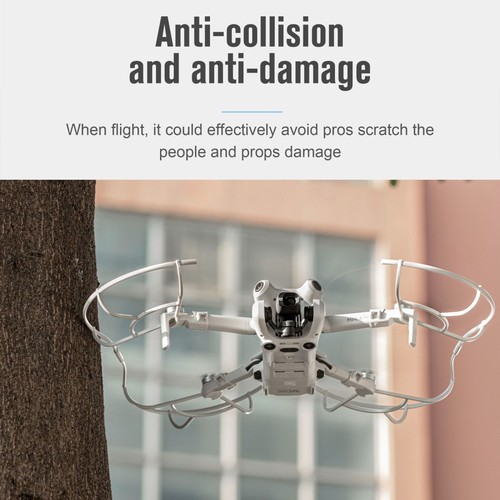 Für DJI Mini 4 Pro STARTRC Propeller Schutz Anti Kollisionsring Cover Guard Grau - Picture 5 of 6