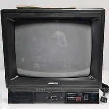 Amtron 1380A 13" Color Television Retro CRT Gaming TV w/Manual, No Remote 