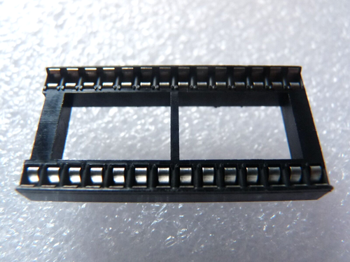 5 Supports DIP28 (socket) Pour Circuit Intégré - Pas 2.54mm - Marque Connfly - Neuf