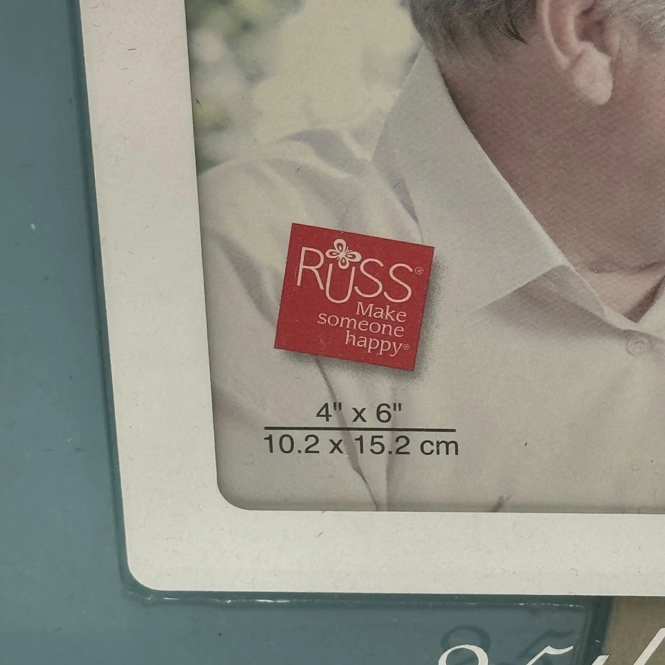 Marco de fotos Russ Reflections Of Love rectangular diseño de metal plateado fotos 4x6 Foto 3 de 4