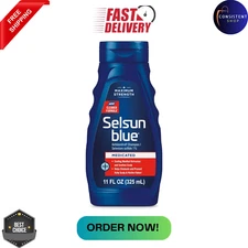 selsun blue medicated maximum strength dandruff shampoo, 11 fl oz
