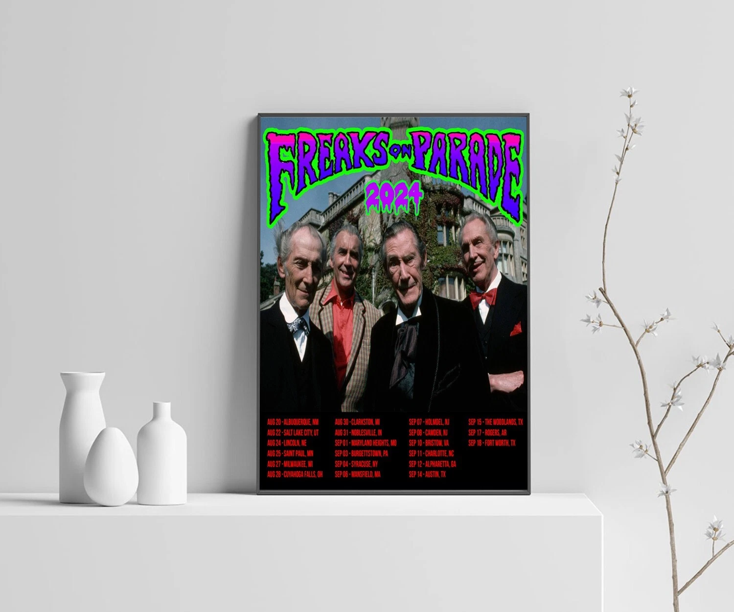 Rob Zombie Freaks On Parade 2024 Tour Poster