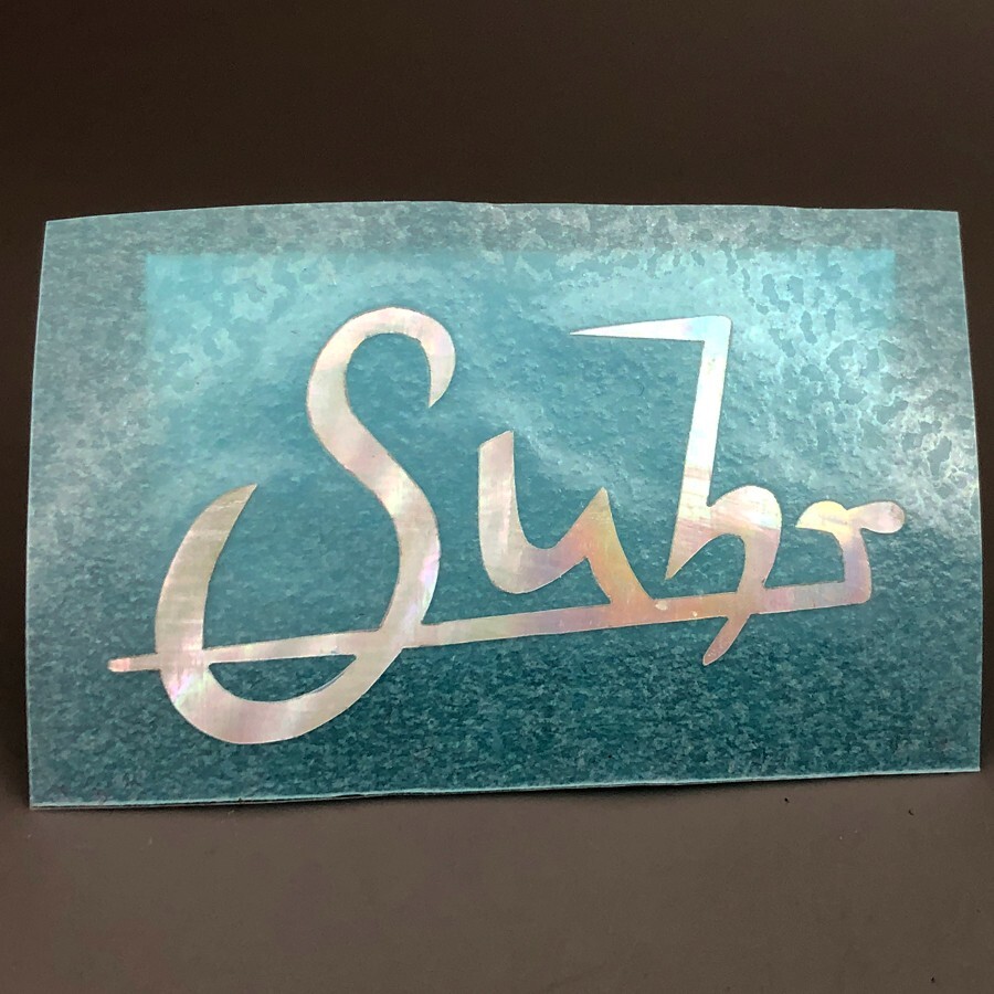 Suhr Guitar Logo 0.1 mm Thick White MOP Peg Head Logo