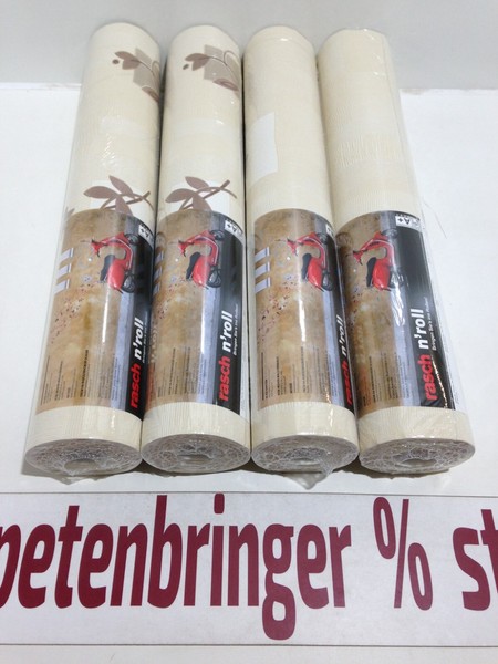 Vliestapete Rasch 4 X 788709 (4Rollen) BlüTenmuster Beige Braun Creme Restposten-image