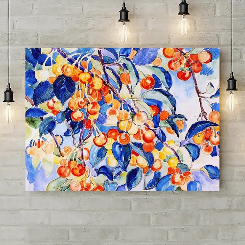 Cherries - Wall Art by Theo Van Rysselberghe - Canvas Rolled Wall Art Print