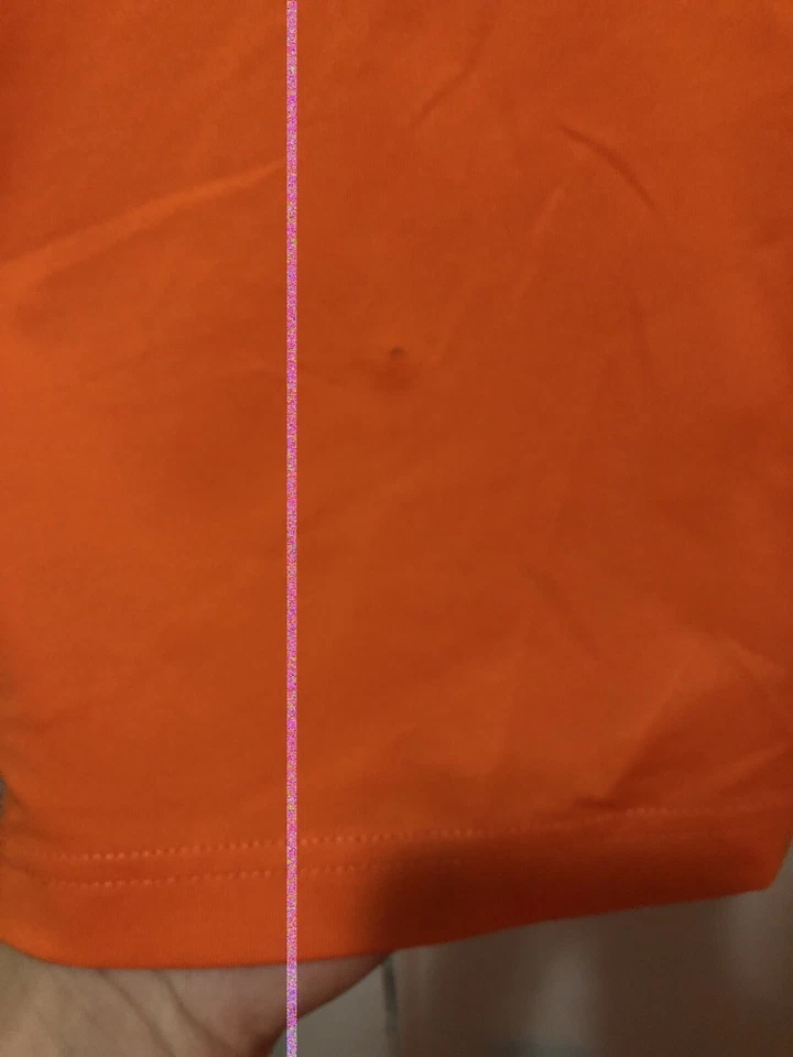 Cypress Club Collared Polo Performance Golf Shirt Mens Used Size L Orange - Image 4 of 4